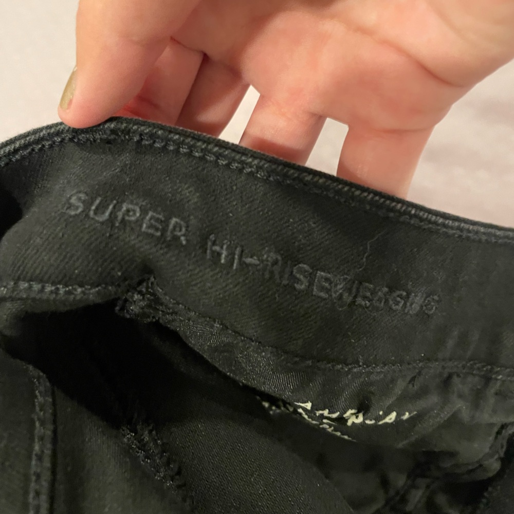 Black Ripped American Eagle Jeans